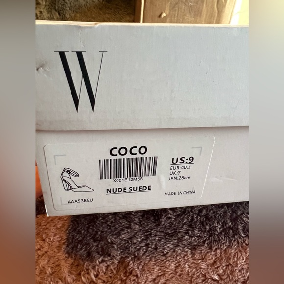 BNIB Dreampairs suede tan heels - women’s size 9 - Picture 4 of 5